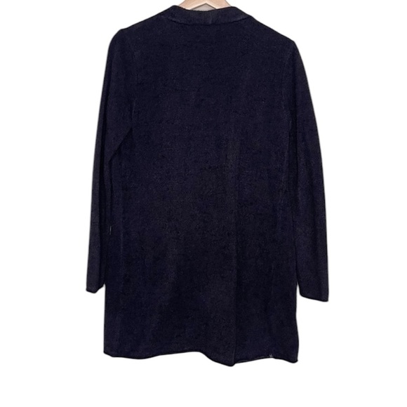 Barefoot Dreams Black Cozy Light Open Front Cardigan - Picture 3 of 9